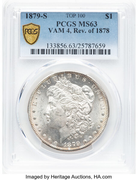 1879-S $1  Reverse of 1878, VAM-4 MS thumbnail 5