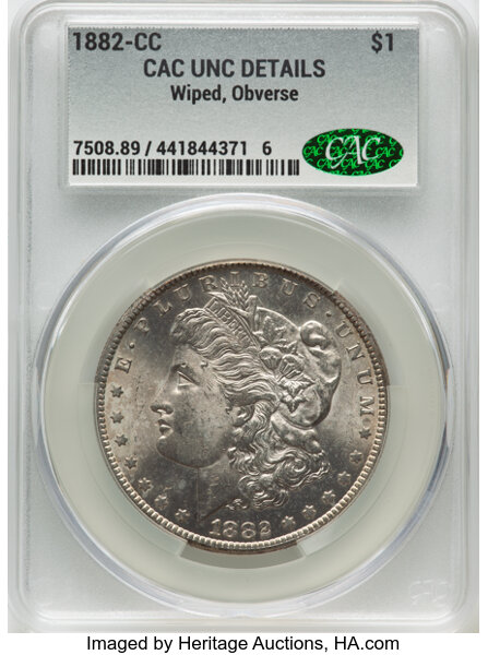 1882 CC Cap Back Die Break One Dollar VAM 2C2 MS Values | Greysheet