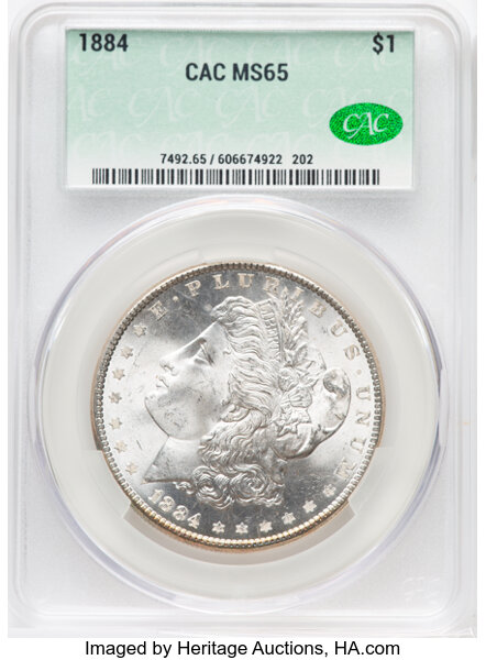 1884 One Dollar MS Values | Greysheet