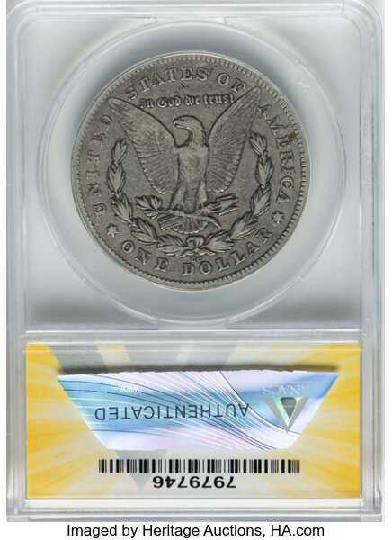 1878-CC $1  Lines in Wing, VAM-11 G4 CAC thumbnail 2