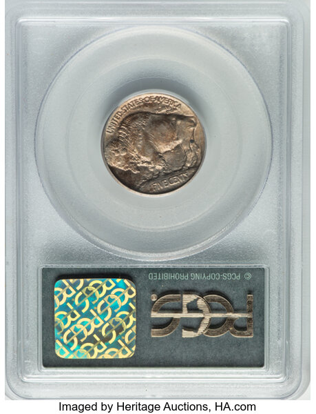 1913 5c Buffalo, Type 1 MS62 thumbnail 2