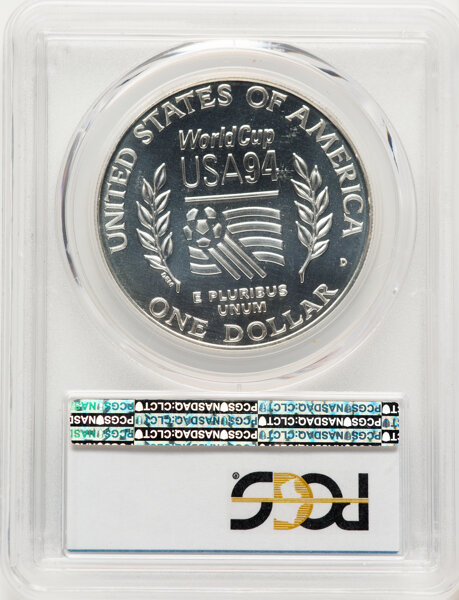 1994 D World Cup Tournament Silver dollar MS Values | Greysheet