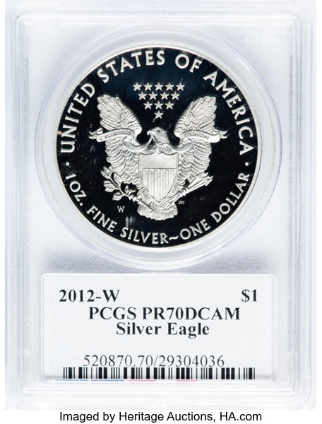 2012-W $1  Silver Eagle PR DCAM PR70 DCAM thumbnail 20