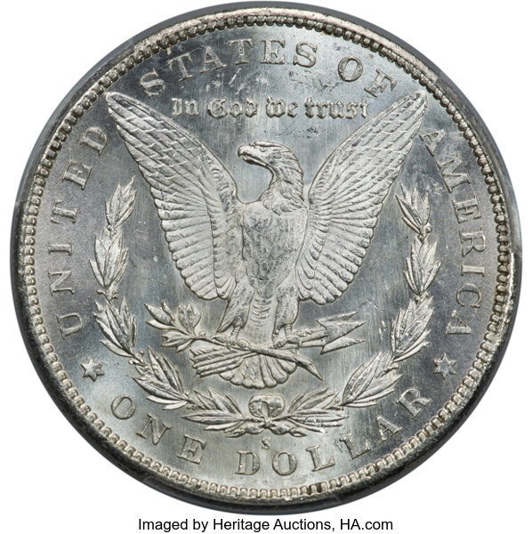1895-S $1 MS63 CAC thumbnail 2