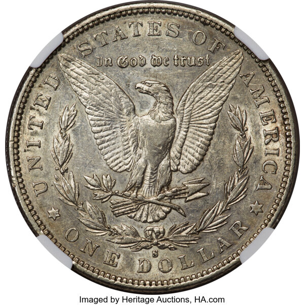 1893-S $1 AU53 thumbnail 2