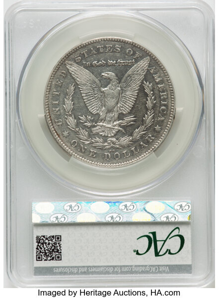 1880/79-CC $1  Reverse of 1878, VAM-4 VF35 CAC thumbnail 2
