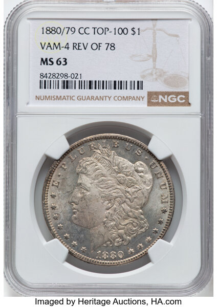 1880/79-CC $1  Reverse of 1878, VAM-4 MS thumbnail 11