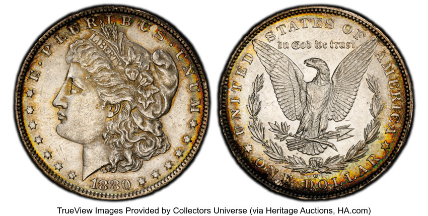 1880-O $1  Pitted Date, VAM-7  MS thumbnail 3