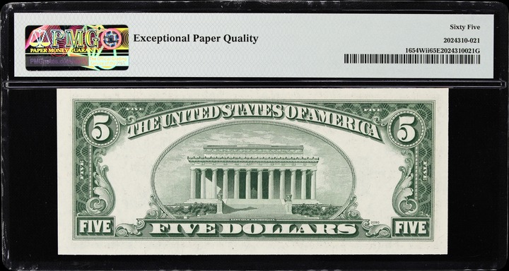 1934D $5  Wide (Fr. 1654W) thumbnail 18