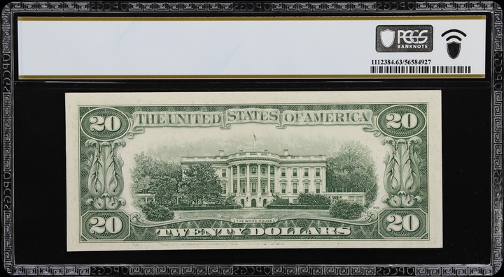 1950B $20  Kansas City, Star Replacement (Fr. 2061J*) thumbnail 3
