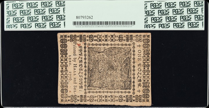 May 9, 1776 $1  Continental Congress (Fr. CC31) thumbnail 7