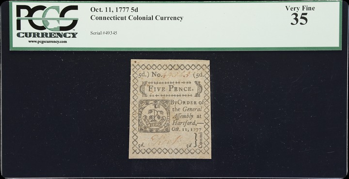 Oct 11, 1777 5d Connecticut (Fr. CT217) thumbnail 5