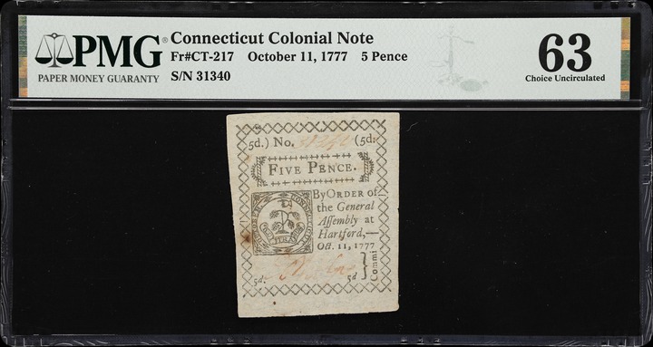 Oct 11, 1777 5d Connecticut (Fr. CT217) thumbnail 6