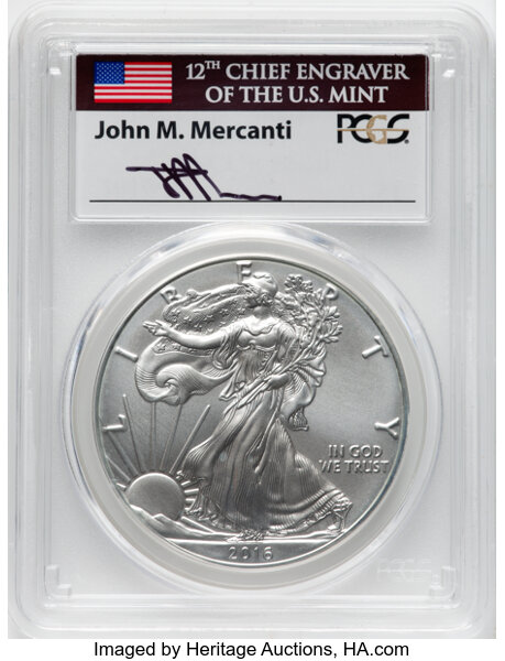 2016-W $1  Silver Eagle, Burnished, 30th Anniversary MS66 thumbnail 19