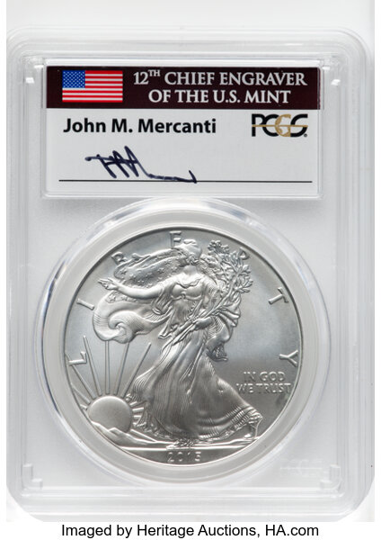 2015-W $1  Silver Eagle, Burnished MS70 thumbnail 23