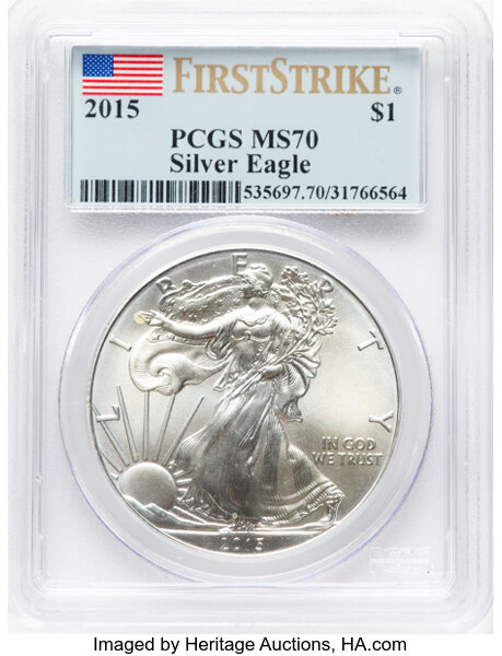 2015 $1  Silver Eagle MS thumbnail 19