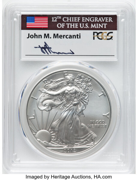Image for 2012-W $1  Silver Eagle, Burnished MS70