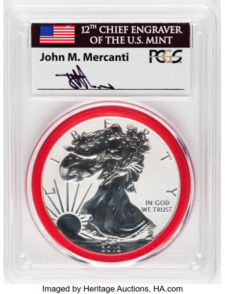 2012-S $1  Silver Eagle, Reverse Proof PR70 thumbnail 11