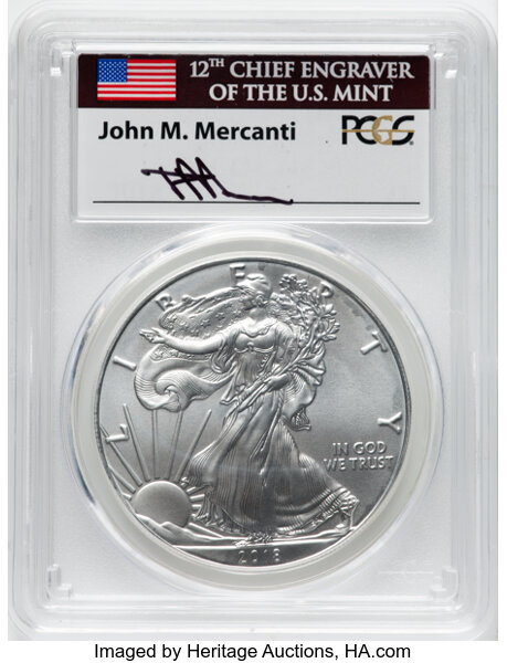 2018 $1  Silver Eagle MS70 thumbnail 21