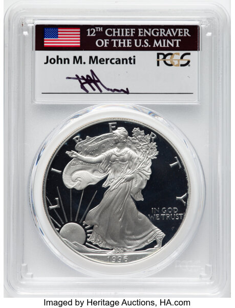 1996-P $1  Silver Eagle PR DCAM thumbnail 11