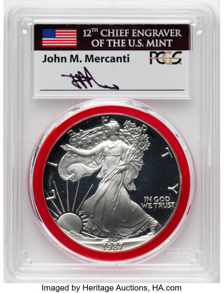 1987-S $1  Silver Eagle PR DCAM thumbnail 17