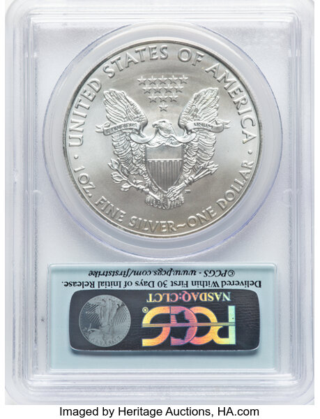 2013-(W) $1  Silver Eagle, Struck at West Point Mint MS66 thumbnail 14