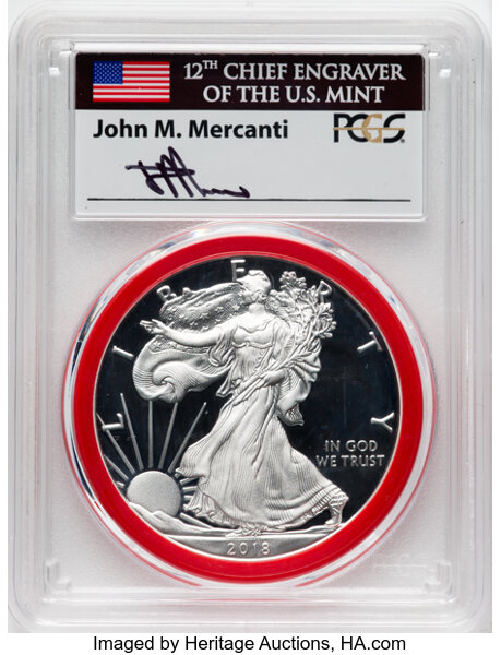 2018-S $1  Silver Eagle PR DCAM OGP thumbnail 24