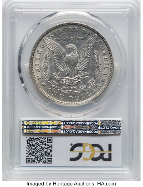 1886-O $1  Clashed Reverse BER, VAM-1A1 AU50 thumbnail 4
