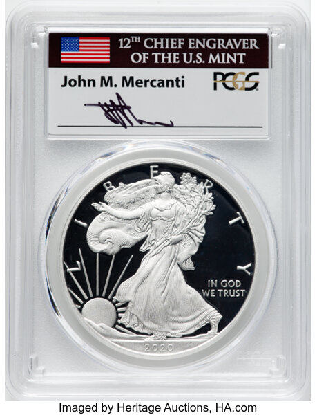 2020-W $1  Silver Eagle PR DCAM PR68 DCAM thumbnail 23