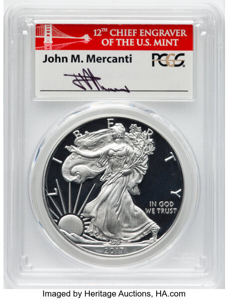 Image for 2017-S $1  Silver Eagle PR DCAM PR70 DCAM