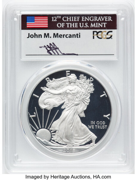 2018 $1  Silver Eagle MS70 thumbnail 23