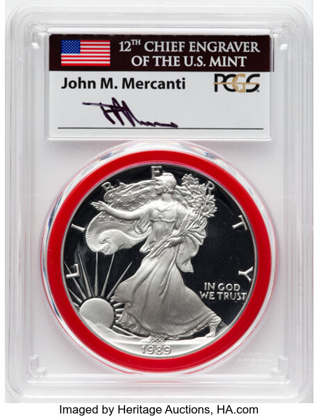 1989-S $1  Silver Eagle PR DCAM thumbnail 19