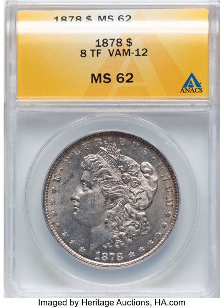 1878 8TF $1  Notched Star, VAM-12 MS thumbnail 8