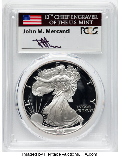 1995-P $1  Silver Eagle PR DCAM thumbnail 10