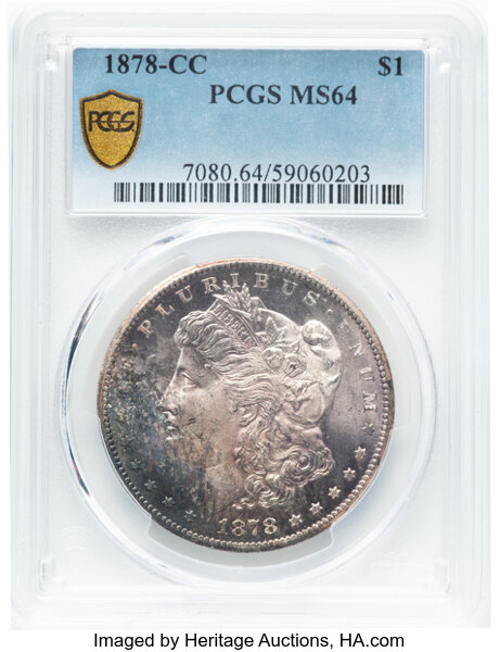 1878-CC $1  Lines in Wing, VAM-11 MS64 thumbnail 2