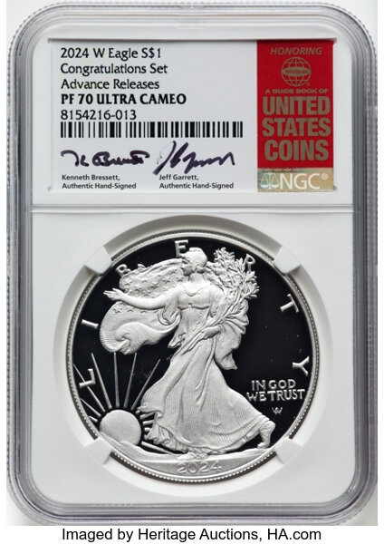 2024-W $1  Silver Eagle PR DCAM PR64 DCAM thumbnail 24