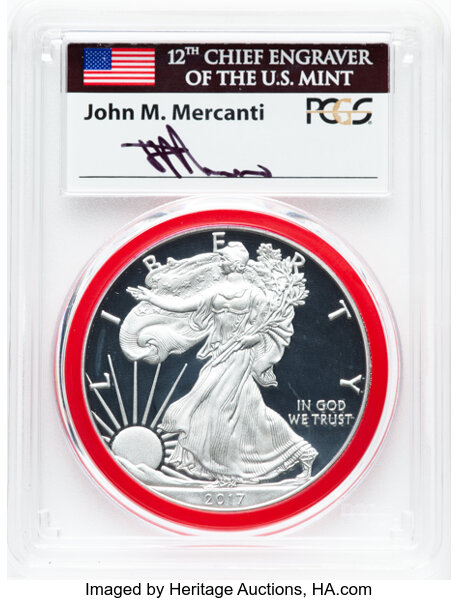 2017-S $1  Silver Eagle PR DCAM PR70 DCAM thumbnail 3