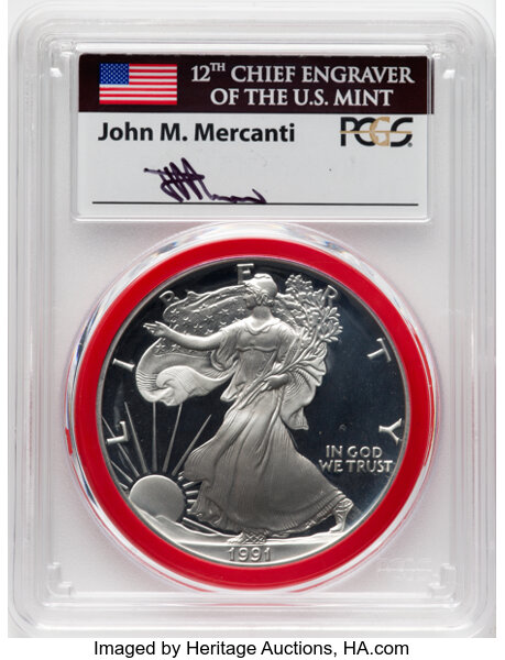 1991-S $1  Silver Eagle PR DCAM thumbnail 12