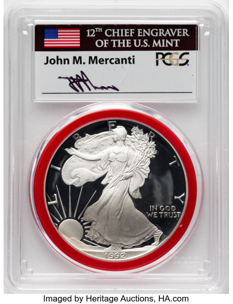 1992-S $1  Silver Eagle PR DCAM thumbnail 10