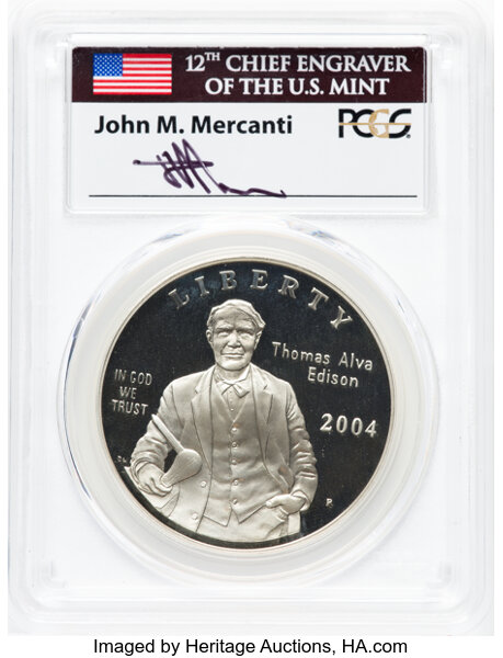 Image for 2004-P S$1 Thomas Alva Edison PR DCAM OGP