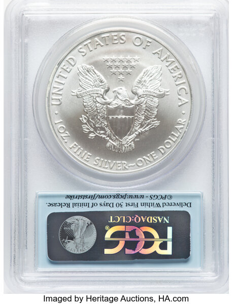 2012-(S) $1  Silver Eagle, Struck at San Francisco Mint MS70 thumbnail 14