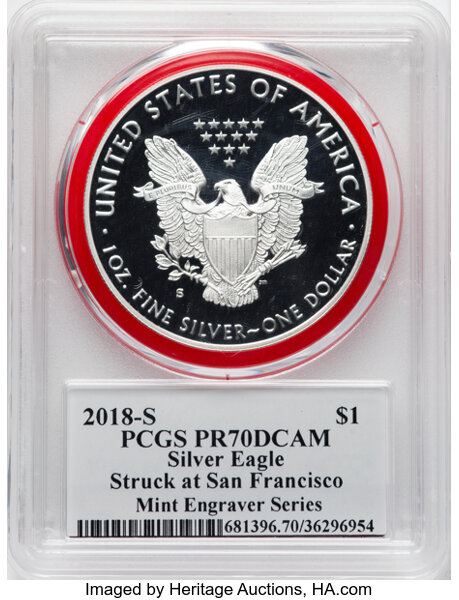 2018-S $1  Silver Eagle PR DCAM OGP thumbnail 23