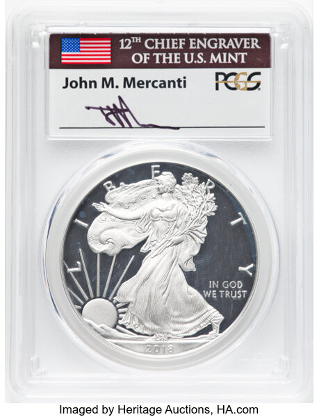 2018-W $1  Silver Eagle PR DCAM PR70 DCAM CAC thumbnail 24