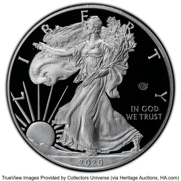 2020-W $1  Silver Eagle, v75 Privy WWII Anniversary PR DCAM PR70 DCAM thumbnail 21