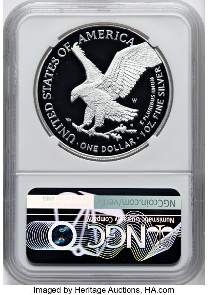 2025-W $1  Silver Eagle, Laser Privy PR DCAM PR66 DCAM CAC thumbnail 20