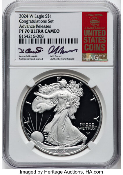 2024-W $1  Silver Eagle PR DCAM PR64 DCAM thumbnail 22
