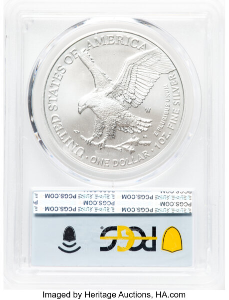 2023-W $1  Silver Eagle, Burnished MS68 thumbnail 24