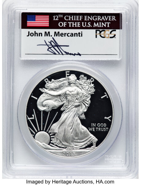 2015-W $1  Silver Eagle PR DCAM OGP thumbnail 19