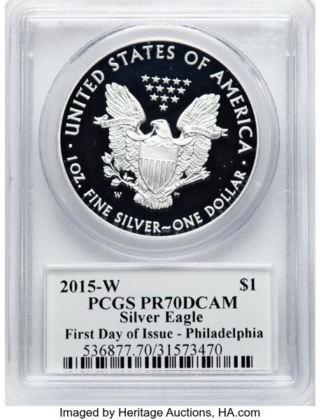2015-W $1  Silver Eagle PR DCAM OGP thumbnail 20