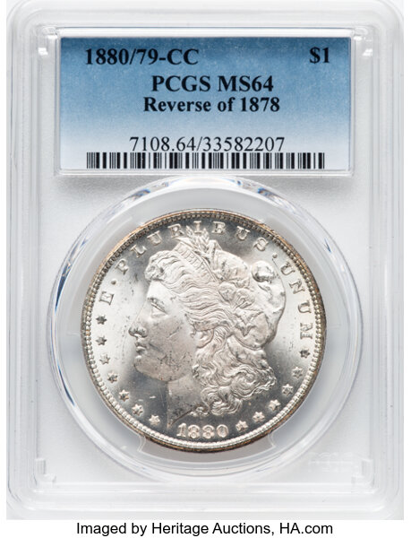 1880/79-CC $1  Reverse of 1878, VAM-4 MS thumbnail 6